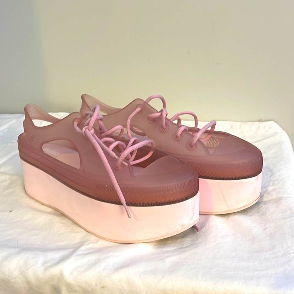 Melissa pink flatforms